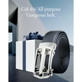thumbnail image 6 of Mens Belt Leather Ratchet Belts For Men Casual & Dress Belt With Adjustable Automatic Buckle, 6 of 6
