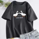 thumbnail image 2 of Camiseta de Goose bulks Unisex, divertida camiseta de manga corta de pato, camiseta informal de algodón con cuello redondo, ropa de verano para mujer, 2 of 5
