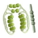 thumbnail image 3 of Rodillos de masaje para espalda, 21 ruedas, 4 ruedas, para entrenamiento de fitness, masajeador de piernas portátil para hombres y mujeres, ideal para Verde, 3 of 8