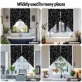 thumbnail image 6 of Swag Curtain Valances Abstract Human Face Swag Valances for Kitchen Windows Aesthetic Portrait Lines Black Short Topper Curtains Valance Tier Pair for Kitchen Bedroom Living Room Bathroom 28"x36", 6 of 8