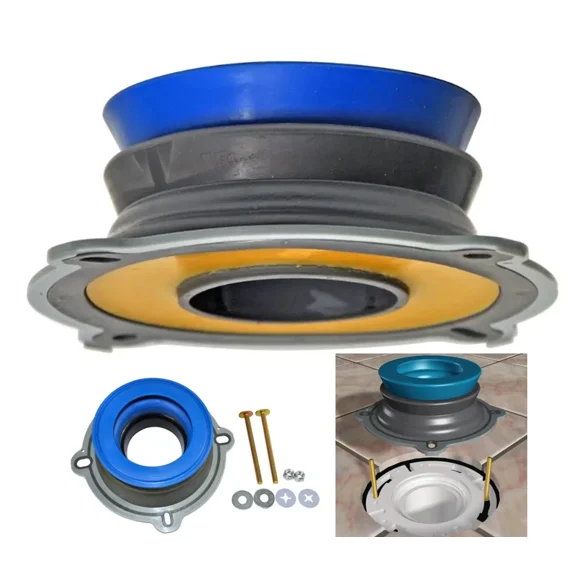Perfect Seal Toilet Wax Ring, Fits All, Bolts Rubber Gaskets Toilet Install Kit
