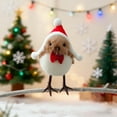 thumbnail image 4 of Summer Savings karymi Christmas Foam Bird Ornaments 5.91x3.94-Inch Red Scarf Hat Decoration with Clip for Tree Branches Indoor Outdoor Decor Christmas Decor Super Savings Week Savings Week, 4 of 6