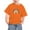 Orange, variant on TopLLC Top Short Sleeve Round-Neck Blouses & Shirts Orange Shirt For Kids Unisex Round Neck Cotton Short Sleeve Cotton T-shirt Top KID clothes
