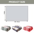 thumbnail image 2 of 1pc Summer Cooler Quilt, Cold Blanket for Sleeping Plaid Style Throw Blanket for Couch Ice Blanket for Hot Sleepers Lightweight Cooling Throw for Summer, Skin Friendly, 55-57In L×39.3In W, Blue, 2 of 8