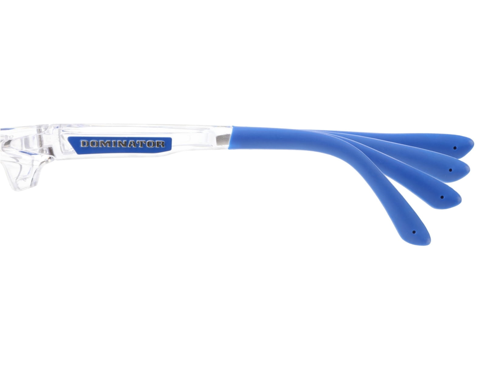 Dominator® DM3 Safety Glasses, Polycarbonate Light Blue Lens, MAX6®, Clear Polycarbonate/Blue TPR