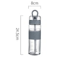 thumbnail image 4 of Botella de agua Tritán | 800ml | Botella de agua a prueba de fugas | Sin Bpa | Gris, 4 of 4