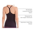 thumbnail image 4 of Musculosa CRZ YOGA sin costuras con espalda nadadora y sostén incorporado Ciruela XS, 4 of 7