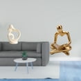 thumbnail image 2 of Escultura artística de resina para escritorio y sala de estar, adorno abstracto creativo para pareja, regalo de aniversario, 2 of 8