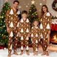 thumbnail image 2 of Fiaer Family Matching Christmas Onesie Pajamas Cute Funny Printed One Piece Xmas Pjs Hooded Holiday Sleepwear Full Zip up Jumpsuit Loungewear Sleepwear Dad L, 2 of 9