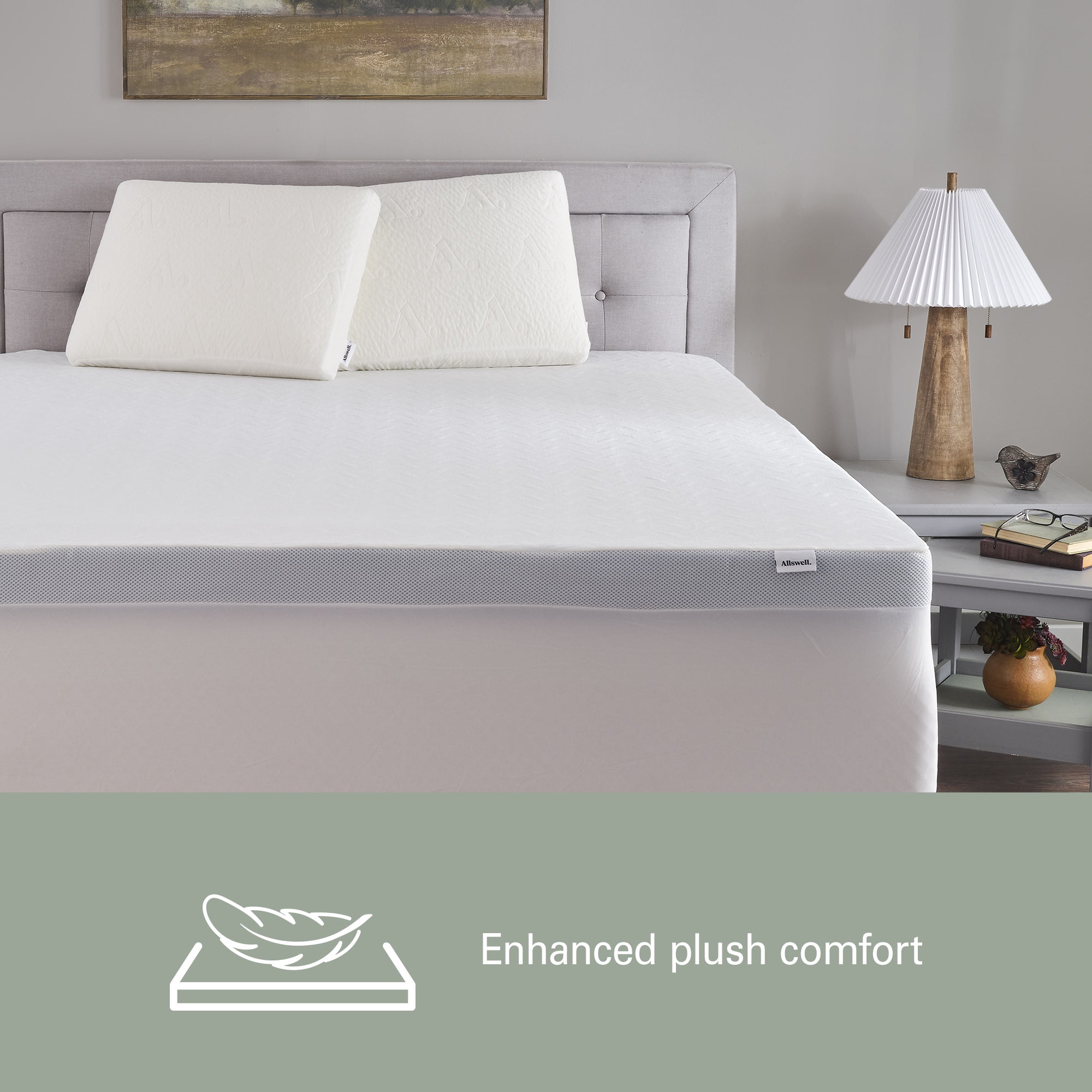 Allswell 3" Mattress Topper Featuring Tranquility Foam, Full