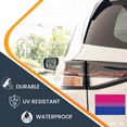 thumbnail image 4 of Magnet Me Up Bisexual Pride Flag Car Magnetic Vinyl Decal, 4x6 Inches, Pink Blue and Purple, Heavy Duty Automotive Magnet for Car Truck SUV, in Support of LGBTQ, Fade Resistant, 4 of 7
