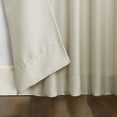 thumbnail image 4 of No. 918 Farrell Heathered Textured Semi-Sheer Tab Top Curtain Panel, Ecru, 40x84, 4 of 5