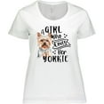 thumbnail image 3 of Inktastic A Girl Who Loves Her Yorkie Women's Plus Size T-Shirt, 3 of 5