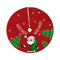 thumbnail image 5 of Christmas Tree Skirt, Christmas Tree Base Apron Decorative Xmas Tree Mat Base Cover for Holiday, Party, New Year, Home Decor Santa Claus 60cm, 5 of 9