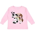 thumbnail image 3 of Inktastic I'm Three-cowgirl Riding Horse Birthday Girls Long Sleeve Toddler T-Shirt, 3 of 5