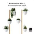 thumbnail image 6 of Umbra Floristand Freestanding Planter 17x17x55" White Natural, 6 of 13