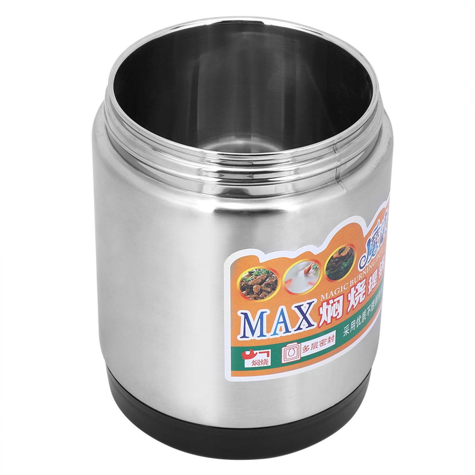 M Buder 1800ML Stainless Steel Thermal Lunch Box, 3-Layer Vacuum Insulated Food Container for Hot Food, Large Capacity Bento Box (60.8 oz / 1.8 L)