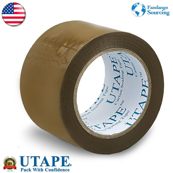 Tan Color Carton Box Sealing Packing Tape, 3" Wide X 231' Long Shipping, Moving, Packaging, Heavy Duty Boxes Tape