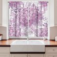thumbnail image 2 of Ambesonne Hydrangea Kitchen Curtains, Vintage Retro Flowers, 55"x39", Pastel Pink White Grey, 2 of 3