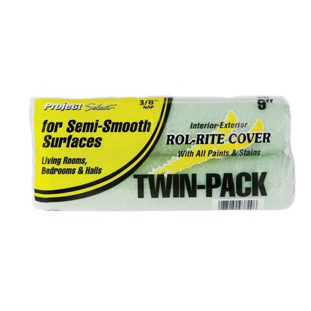 Painters Pak 9382 Rol-Rite 0.37 in. Twin Pack Roller Cover in Plastic Semi-Smooth Surfaces- - pack of 12