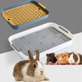 thumbnail image 2 of Small Pet Supplies Toilet Antiturnover Litter Box Trainer Corner bathroom Pet Cleaning Supplies For Rabbit Chinchilla Guinea Pig ShopWise Round, 2 of 12
