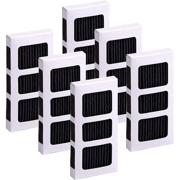 6 Pack Refrigerator Air Filter Replacement for Paultra2, Compatible with Frigidaire Pureair Ultra 2, Pure Air Ultra 2, Pureair Ultra II, Electrolux 242047805, 5303918847, 53039618847, EAP12364179