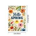 thumbnail image 4 of Amhnf Hello Spring Floral Garden Flag For Home Outdoor Garden Yard Decor 12x18 inch, 4 of 5