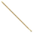 thumbnail image 2 of Auriga Fine Jewelry 10K Tri-color Gold Polished and D/C Bracelet 7" for Women, 2 of 6
