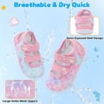 thumbnail image 4 of JOINFREE Baby Unisex Water Shoes Wide Breathable Flexible Swim Shoes, Pink, 0-6 M Infant, 4 of 7