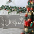 thumbnail image 2 of Christmas Pillow Covers 12 x 20 Inch Set of 2 Merry Christmas Believe White Throw Pillow Covers Winter Xmas Winter Holiday Decorative Cushion Cases for Sofa Couch, 2 of 6