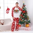 thumbnail image 2 of Nmnitkp Christmas Pajamas for Family Add Festive Atmosphere Family Christmas Pajamas Matching Sets PJ's Sleepwear Printed Top and Plaid Pants with Pockets Family Christmas Pajamas Matching Sets, 2 of 6