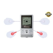TechCare S Massager Silver Tens Unit FDA 510k Cleared Lifetime Warranty Tens Machine for Drug Free Pain Management, Back Pain and Rehabilitation