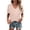 A-Light Pink465, variant on Wxolcjlv Women's Solid V Neck Roll T Shirt Short Sleeve Loose Fit Minimal Daily Pullover Tee
