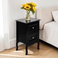 thumbnail image 2 of GZXS 2 Drawer Nightstand, Modern Side Table with Storage, Small End Table for Bedroom, Living Room, Easy Assembly, Black, 2 of 8