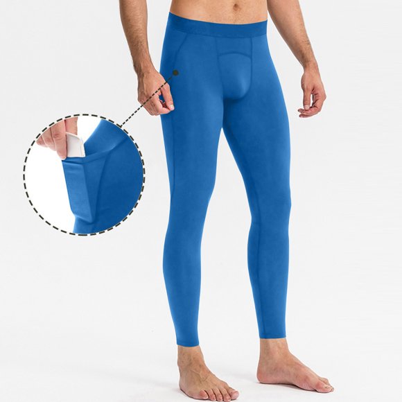 Weiqiqre Men's Compression Pants Leggings Tights with Pockets Cool Dry Sports Baselayer Athletic Tights for Basketball Running