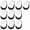 Black, variant on 10Pieces 2025 Graduation Hat Tassels Class of 2025 Graduation Hat Pendant