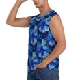 thumbnail image 3 of Picia Glowing Jellyfish Pattern mens Cotton Tank Undershirts , Moisture-wicking Ribbed Tanks, Lightweight Cotton Tank Undershirts-Large, 3 of 8
