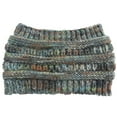 thumbnail image 5 of Yoyauz Messy Bun Hat Premium Knit Soft Stretch Winter Warm Cable Knit Headband, 5 of 6