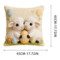 thumbnail image 5 of ddioayh Easter Theme Printed Cushion Covers Soft Breathable Fabric High Definition Printing 45x45cm with Concealed Zipper for Home Decor Sofa Bedroom Office Holiday Gift, 5 of 5