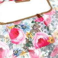 thumbnail image 4 of Wrapables Large & Small Foldable Tote Nylon Reusable Grocery Bags, Set of 2, Easter Floral, 4 of 5