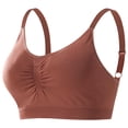 thumbnail image 2 of Agkizg Women's Plus Size Wireless Bra Push Up Lift Padded Seamless Racerback Yoga Sports Bra, 2 of 6