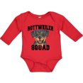 thumbnail image 3 of Inktastic Dog Rottweiler Squad Boys or Girls Long Sleeve Baby Bodysuit, 3 of 5