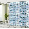thumbnail image 4 of Ambesonne Modern Shower Curtain, Abstract Blue Drops Print, 69"Wx70"L, Forest Green, 4 of 4