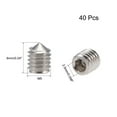 thumbnail image 2 of 40 Pcs M5x6mm Juego de Tornillos de Grub de Punta Cónica de Socket Hexagonal Interno de Acero Inoxidable 304, 2 of 3