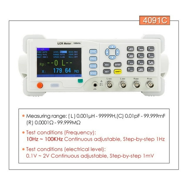 4090 Digital LCR Meter Desktop Capacitance Resistance Impedance Inductance Measure Instrument Electric Bridge Component ,Easy to Use