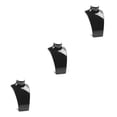 thumbnail image 2 of Soporte para joyas Billuyoard Busto de maniquí Negro 3piezas, 2 of 6