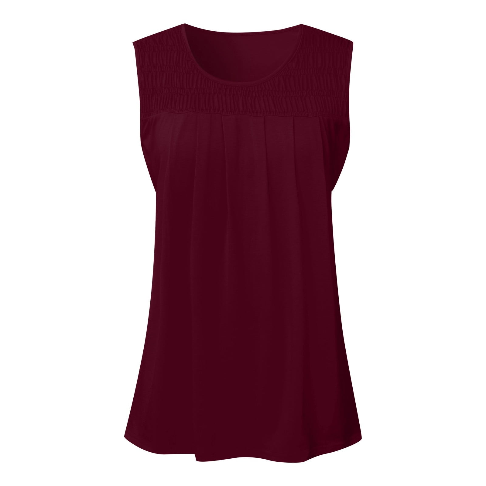 Debardeur Femme Sexy Col Rond Coupe Slim Sans Manches Polyvalent