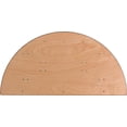 thumbnail image 5 of 5-Foot Half-Round Wood Folding Banquet Table, 5 of 9
