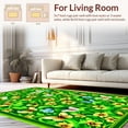 thumbnail image 2 of ODIKA 5' x 7' Machine Washable Non-Slip Area Rug, Floral Flower High Traffic Rug, Green, 28799, 2 of 7