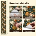 thumbnail image 5 of Boho Peel and Stick Wallpaper Vintage Floral Orange White Pink Flowers Dark Green Contact Paper 17.7in x 9.8ft Wallpaper Removable Self Adhesive Wall Paper for Bedroom, 5 of 8